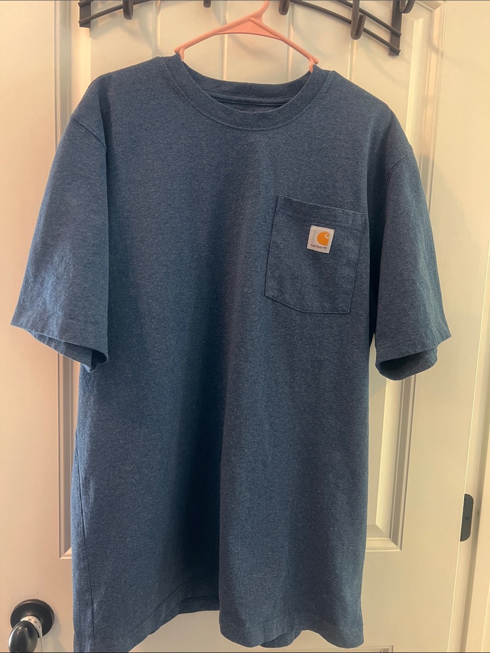 Carhartt Pocket Tee in Heather Blue